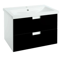 Тумба черный глянец/белый глянец 86,2 см Bellezza Пегас 4630415270048