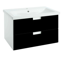 Тумба черный глянец/белый глянец 96,2 см Bellezza Пегас 4630417270046