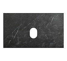 Столешница 80 см Marmo Nero Opaco Belbagno KEP-80-MNO-W0