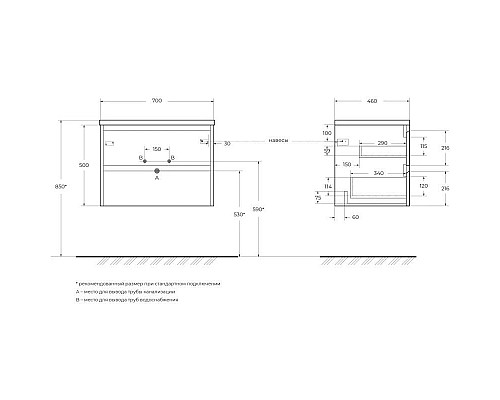 Santeh-Crystal.ru: Тумба Cemento Grigio 70 см BelBagno Kraft KRAFT-700-2C-SO-CG Приобрести Тумба Cemento Grigio 70 см BelBagno Kraft KRAFT-700-2C-SO-CG в магазине сантехники Santeh-Crystal.ru
