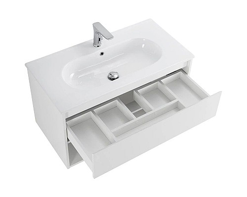 Заказать Тумба Bianco Opaco 80 см BelBagno Kraft KRAFT-800-1C-SO-BO в магазине сантехники Santeh-Crystal.ru