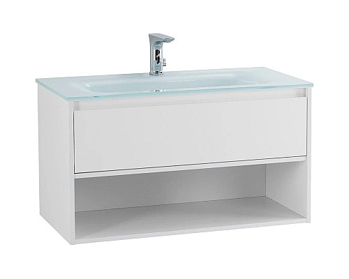 Заказать Тумба Bianco Opaco 80 см BelBagno Kraft KRAFT-800-1C-SO-BO в магазине сантехники Santeh-Crystal.ru