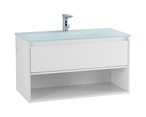 Заказать Тумба Bianco Opaco 80 см BelBagno Kraft KRAFT-800-1C-SO-BO в магазине сантехники Santeh-Crystal.ru