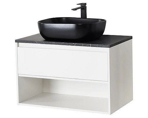 Заказать Тумба Bianco Opaco 80 см BelBagno Kraft KRAFT-800-1C-SO-BO в магазине сантехники Santeh-Crystal.ru