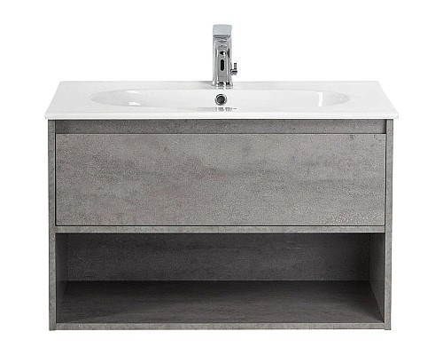 Приобрести Тумба Cemento Grigio 80 см BelBagno Kraft KRAFT-800-1C-SO-CG в магазине сантехники Santeh-Crystal.ru