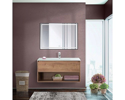 Приобрести Тумба Rovere Tabacco 90 см BelBagno Kraft KRAFT-900-1C-SO-RT в магазине сантехники Santeh-Crystal.ru