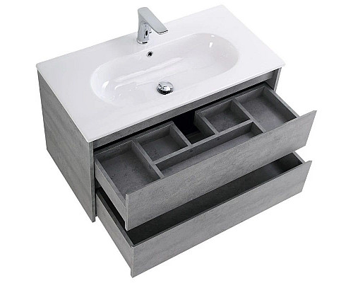 Santeh-Crystal.ru: Тумба Cemento Grigio 100 см BelBagno Kraft KRAFT-1000-2C-SO-CG Заказать Тумба Cemento Grigio 100 см BelBagno Kraft KRAFT-1000-2C-SO-CG в магазине сантехники Santeh-Crystal.ru
