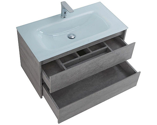 Santeh-Crystal.ru: Тумба Cemento Grigio 100 см BelBagno Kraft KRAFT-1000-2C-SO-CG Заказать Тумба Cemento Grigio 100 см BelBagno Kraft KRAFT-1000-2C-SO-CG в магазине сантехники Santeh-Crystal.ru