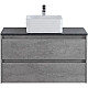 Заказать Тумба Cemento Grigio 100 см BelBagno Kraft KRAFT-1000-2C-SO-CG в магазине сантехники Santeh-Crystal.ru