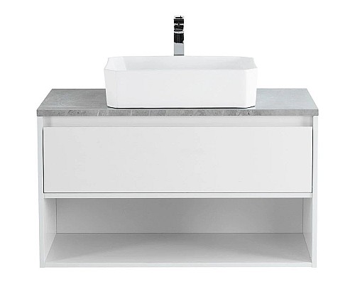 Заказать Тумба Bianco Opaco 100 см BelBagno Kraft KRAFT-1000-1C-SO-BO в магазине сантехники Santeh-Crystal.ru