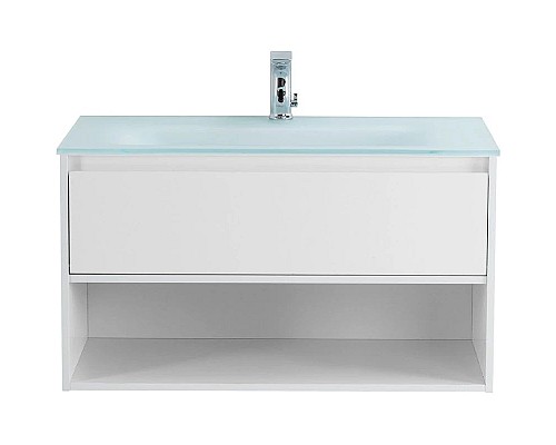 Заказать Тумба Bianco Opaco 100 см BelBagno Kraft KRAFT-1000-1C-SO-BO в магазине сантехники Santeh-Crystal.ru