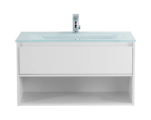 Заказать Тумба Bianco Opaco 100 см BelBagno Kraft KRAFT-1000-1C-SO-BO в магазине сантехники Santeh-Crystal.ru