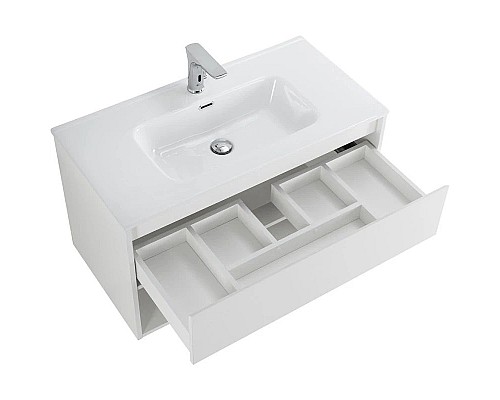 Заказать Тумба Bianco Opaco 100 см BelBagno Kraft KRAFT-1000-1C-SO-BO в магазине сантехники Santeh-Crystal.ru