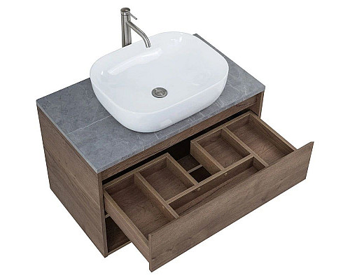 Приобрести Тумба Rovere Tabacco 100 см BelBagno Kraft KRAFT-1000-1C-SO-RT в магазине сантехники Santeh-Crystal.ru