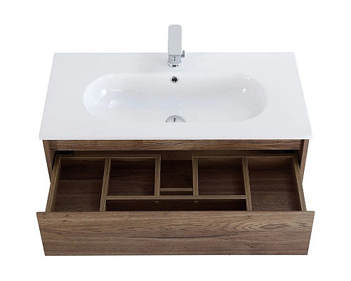 Приобрести Тумба Rovere Tabacco 100 см BelBagno Kraft KRAFT-1000-1C-SO-RT в магазине сантехники Santeh-Crystal.ru