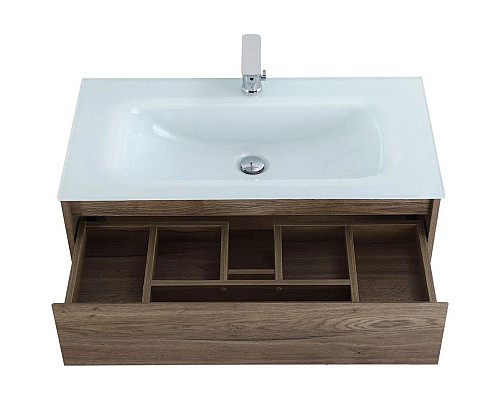 Приобрести Тумба Rovere Tabacco 100 см BelBagno Kraft KRAFT-1000-1C-SO-RT в магазине сантехники Santeh-Crystal.ru