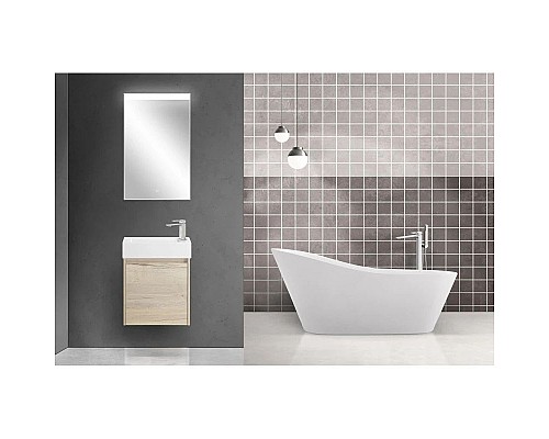 Купить Тумба Rovere Galifax Bianco 49,4 см BelBagno Kraft KRAFT MINI-500/260-1A-SO-RGB-R в магазине сантехники Santeh-Crystal.ru