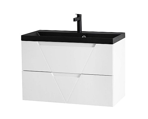 Купить Тумба Bianco Lucido 79,6 см BelBagno Vittoria VITTORIA-800-2C-SO-BL-P в магазине сантехники Santeh-Crystal.ru