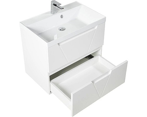 Купить Тумба Bianco Lucido 79,6 см BelBagno Vittoria VITTORIA-800-2C-SO-BL-P в магазине сантехники Santeh-Crystal.ru