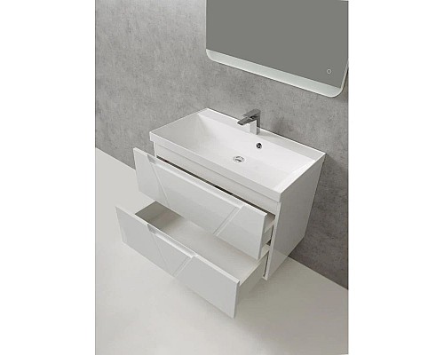 Заказать Тумба Bianco Lucido 89,6 см BelBagno Vittoria VITTORIA-900-2C-SO-BL-P в магазине сантехники Santeh-Crystal.ru