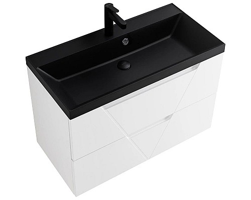 Заказать Тумба Bianco Lucido 89,6 см BelBagno Vittoria VITTORIA-900-2C-SO-BL-P в магазине сантехники Santeh-Crystal.ru