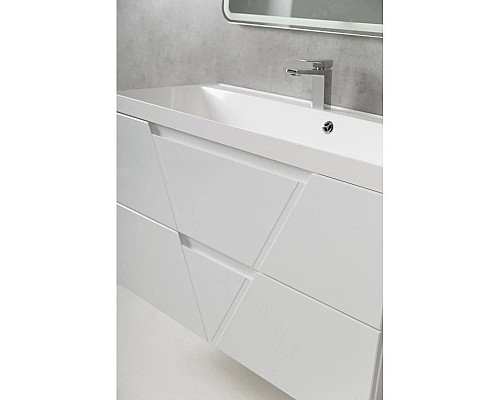 Заказать Тумба Bianco Opaco 99,6 см BelBagno Vittoria VITTORIA-1000-2C-SO-BO-P в магазине сантехники Santeh-Crystal.ru