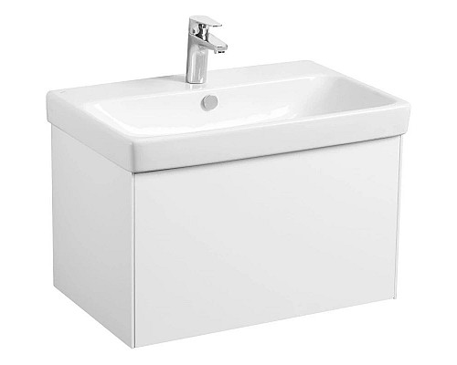 Приобрести Тумба белый глянец/белый матовый 68,2 см Акватон Асти 1A263001AX2B0 в магазине сантехники Santeh-Crystal.ru