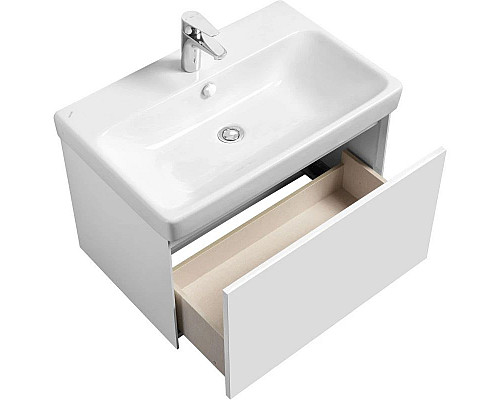 Приобрести Тумба белый глянец/белый матовый 68,2 см Акватон Асти 1A263001AX2B0 в магазине сантехники Santeh-Crystal.ru