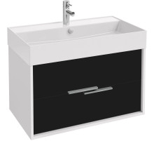 Тумба белый глянец/черный матовый 79,9 см Jacob Delafon Vivienne EB1667-J5-J53