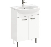 Тумба с раковиной белый глянец 62 см Onika Коралл 106042 + UM-ERI60/1