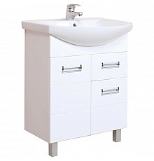 Тумба с раковиной белый глянец 61 см Onika Балтика 106041 + 1WH110246
