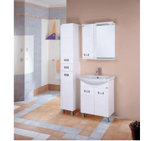 Комплект мебели белый глянец 61 см Onika Балтика 106040 + 1WH110246 + 205815