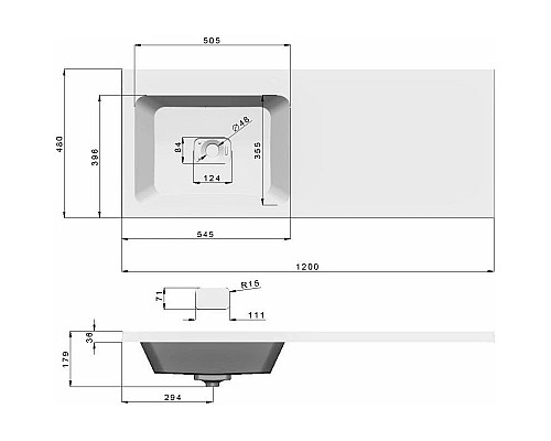 Заказать Тумба с раковиной белый глянец 120 см Onika Милтон Нова 105802 + FC-00001870 в магазине сантехники Santeh-Crystal.ru