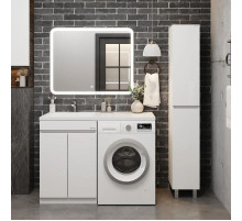 Комплект мебели белый глянец 120 см Onika Милтон Нова 105802 + FC-00001871 + 210018