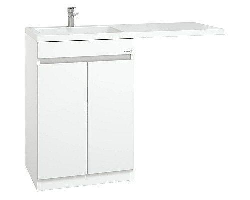 Купить Комплект мебели белый глянец 120 см Onika Милтон Нова 105802 + FC-00001871 + 210018 в магазине сантехники Santeh-Crystal.ru