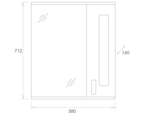 Приобрести Комплект мебели белый глянец 55 см Onika Кристалл 105555 + 1WH501702 + 205818 в магазине сантехники Santeh-Crystal.ru