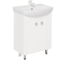 Тумба с раковиной белый глянец 55 см Onika Лига 105554 + 1WH501702