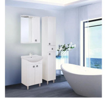 Комплект мебели белый глянец 55 см Onika Лига 105554 + 1WH501702 + 205202