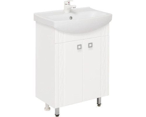 Приобрести Комплект мебели белый глянец 55 см Onika Лига 105554 + 1WH501702 + 205202 в магазине сантехники Santeh-Crystal.ru