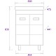 Заказать Тумба с раковиной белый глянец 55 см Onika Балтика 105552 + 1WH302126 в магазине сантехники Santeh-Crystal.ru