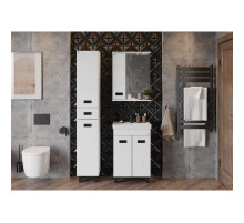 Комплект мебели белый глянец 55 см Onika Балтика 105552 + 1WH302126 + 205848