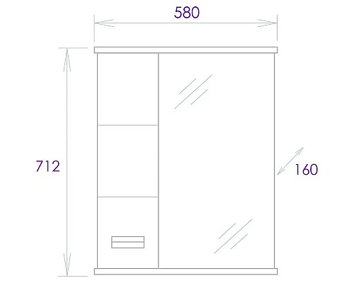 Купить Комплект мебели белый глянец 55 см Onika Балтика 105552 + 1WH302126 + 205848 в магазине сантехники Santeh-Crystal.ru