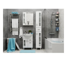 Комплект мебели белый глянец 54 см Onika Кристалл 105551 + UM-ERI55/1 + 205817