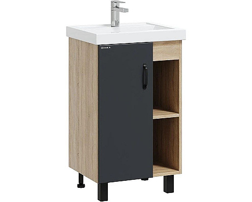 Santeh-Crystal.ru: Тумба с раковиной дуб сонома/серый матовый 50 см Onika Милтон 105035 + 4630055557578 Заказать Тумба с раковиной дуб сонома/серый матовый 50 см Onika Милтон 105035 + 4630055557578 в магазине сантехники Santeh-Crystal.ru
