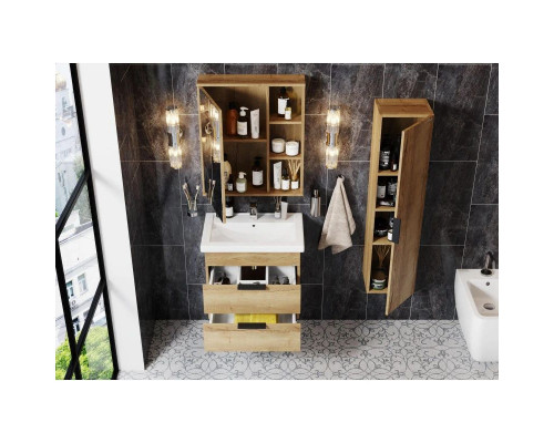 Купить Комплект мебели дуб галифакс 50 см Onika Легран 105031 + 4630055557578 + 205022 в магазине сантехники Santeh-Crystal.ru