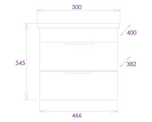 Купить Комплект мебели дуб галифакс 50 см Onika Легран 105031 + 4630055557578 + 205022 в магазине сантехники Santeh-Crystal.ru