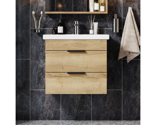 Купить Комплект мебели дуб галифакс 50 см Onika Легран 105031 + 4630055557578 + 205022 в магазине сантехники Santeh-Crystal.ru