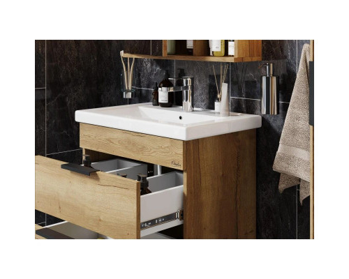 Купить Комплект мебели дуб галифакс 50 см Onika Легран 105031 + 4630055557578 + 205022 в магазине сантехники Santeh-Crystal.ru