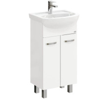 Тумба с раковиной белый глянец 47 см Onika Коралл 104701 + 604701