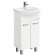 Тумба с раковиной белый глянец 47 см Onika Коралл 104701 + 604701